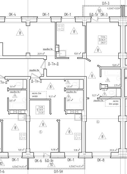 Трехкомнатная квартира от застройщика в фото 3