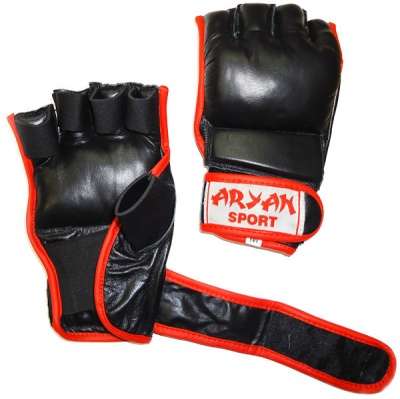 Перчатки ММА Aryan Sport с открытой ладо
