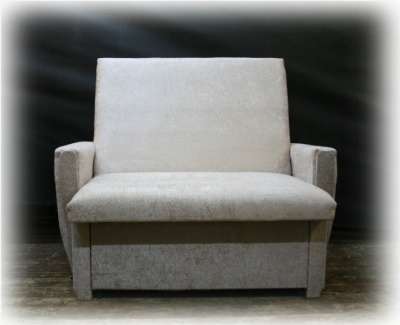 Кресло-кровать Плюш светлый крем 90