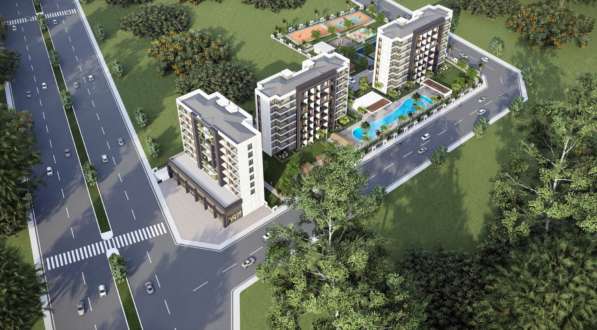 2-к. квартира 47м&sup2; Турция, Анталья, Алтынташ