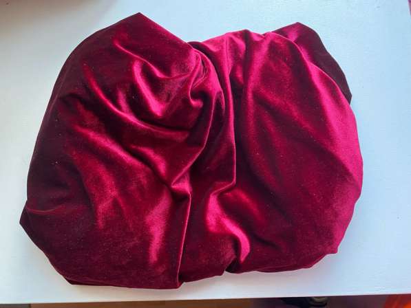 Ткань Велюр Малиновая в Тюмени