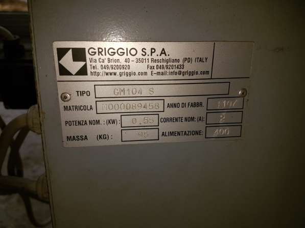 Станок для заточки и разводки ленточных пил Griggio GM 104 S в Электростале фото 3