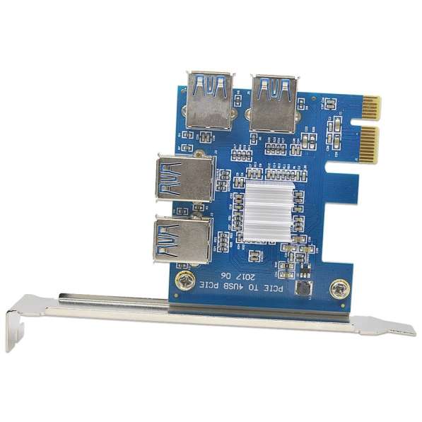 Разветвитель расширитель Райзер (Riser) PCI-E - 4xUSB майнин в Красноярске