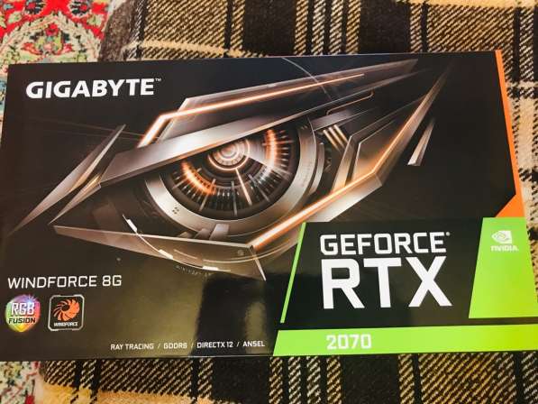 GIGABYTE GeForce RTX 2070 WINDFORCE 8GB GDDR6 Graphic Card ( в Смоленске фото 4