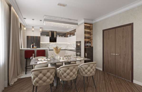 Дизайн интерьера квартир и дизайн проектирование домов в Москве фото 7