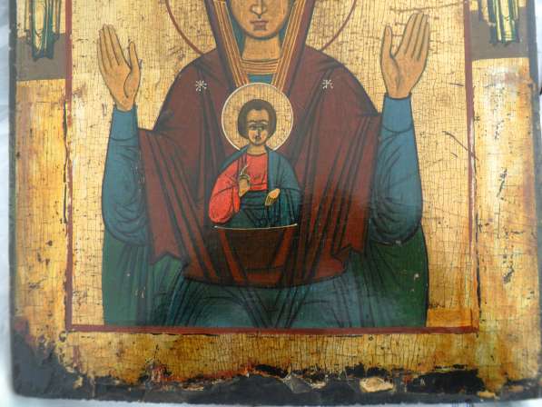 Икона. богородица знамение. 19 ВЕК в Нижнем Тагиле фото 6