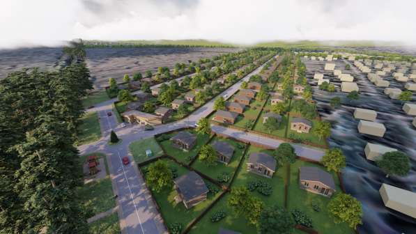 3D визуализация экстерьера, дома, благоустройства