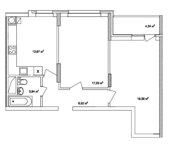 Продам двухкомнатную квартиру в Тверь.Жилая площадь 65 кв.м.Этаж 8.Есть Балкон. в Твери