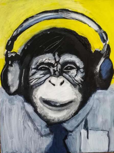 Картина шимпанзе