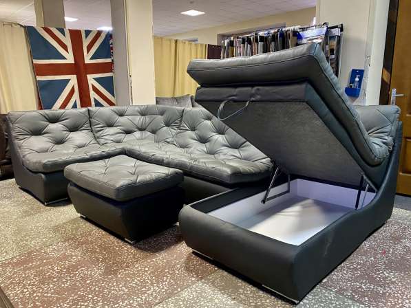 Модульный угловой кожаный диван в Москве