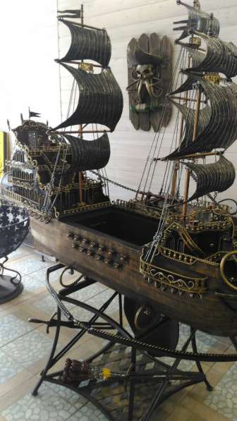 Корабль, выполненный методом художественной ковки в Набережных Челнах фото 8