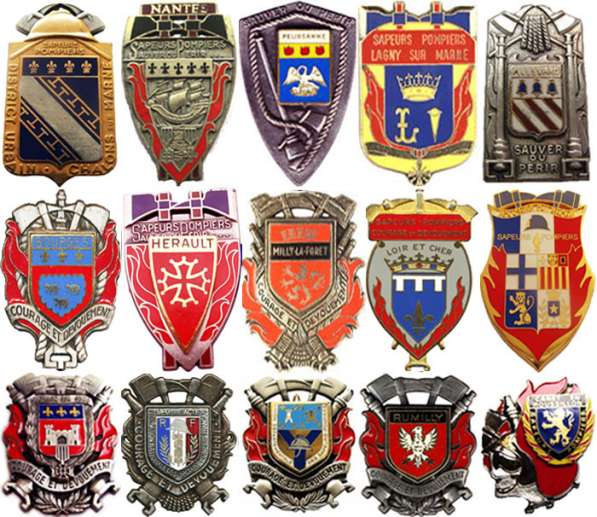 Знаки пожарных Франции в Москве