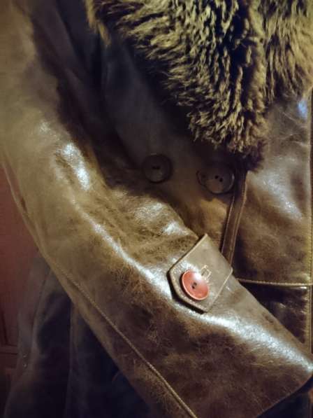 Кожаная куртка на меху