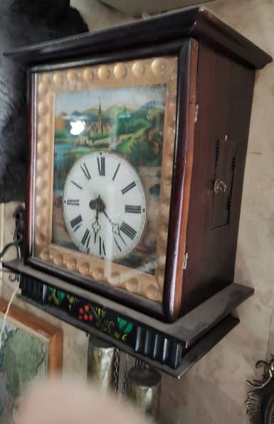 Часы настенные ходики, в деревянном корпусе, старинные в Ставрополе фото 5