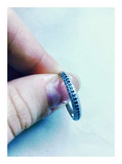 Кольцо из белого золота в Москве