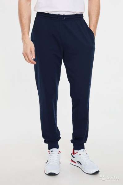 Спортивные штаны мужские,1132, темно-синие, манжет