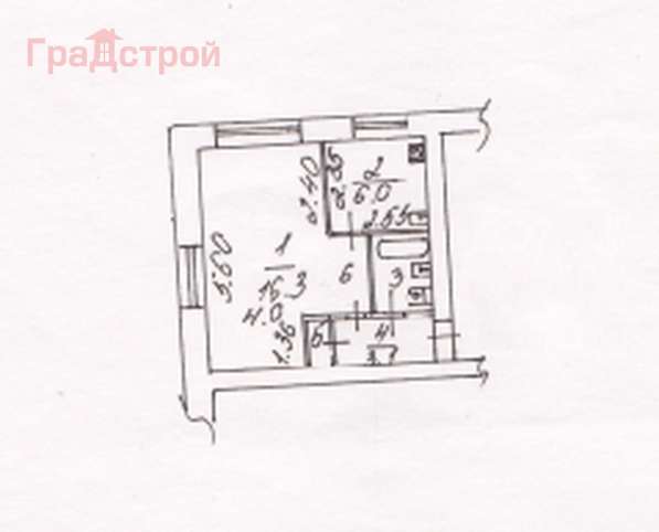 Продам однокомнатную квартиру в Вологда.Жилая площадь 31 кв.м.Этаж 4.Дом кирпичный. в Вологде фото 3