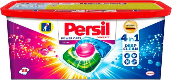 Persil капсулы Power Caps Color 4 in 1, контейнер, 42 шт
