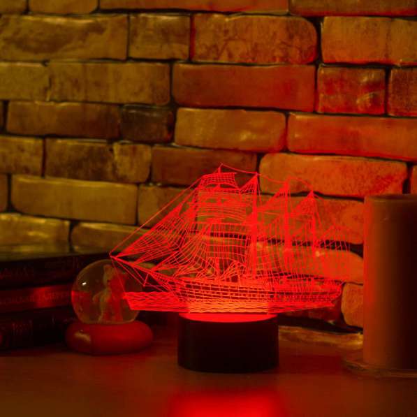 3D светильник корабль в Москве фото 4