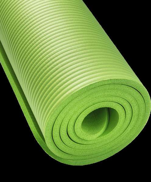 Коврик для йоги FM-301 NBR 183x58x1,0 см, зеленый в Сочи