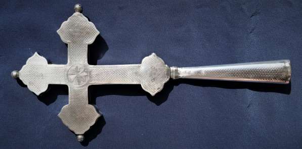 Старинный требный (водосвятный) крест. Серебро «84». XIX в в Санкт-Петербурге фото 20