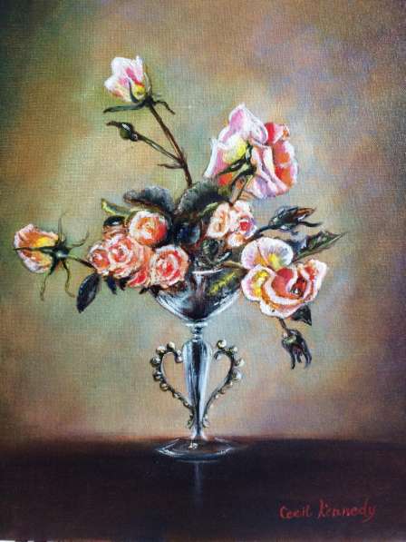 Картина маслом. Розы в Москве фото 5