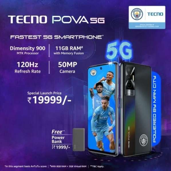 TECHNO POVA 5G 8/128 в Санкт-Петербурге