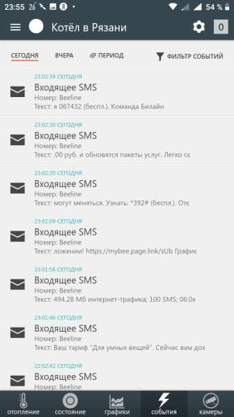 Дистанционное управление котлом отопления