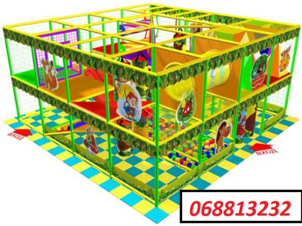 Детский игровой лабиринт, детские игровые комнаты в фото 6