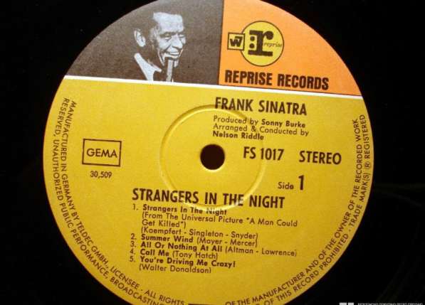 Frank Sinatra ‎– Strangers In The Night в Санкт-Петербурге фото 3