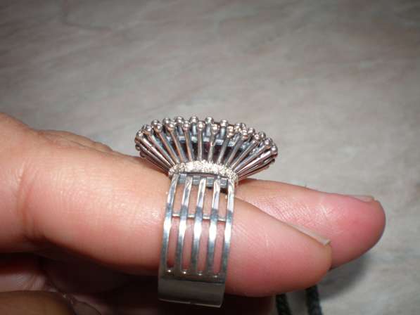 Авторское серебряное кольцо с раухтопазом в фото 3