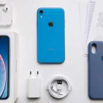 Продаю iPhone XR 64GB Blue (голубой) новый полный комплект, в Москве