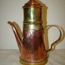 Кофейник чайник старинный с ситечком (T548), в Москве