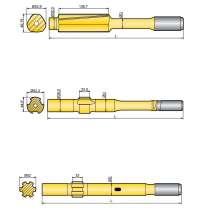 Хвостовик аналог Atlas Copco COP 115, COP 125, COP 130, в г.Баку