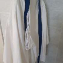 Кимоно и синий пояс, 100% натуральный хлопок, в Кемерове