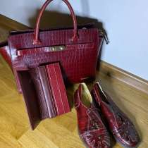 Набор &laquo;Бордо&raquo; сумка, кошелек, туфли, в Коломне