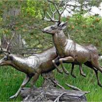 Скульптура"Два оленя", в Краснодаре