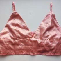 Атласный розовый бюстагальтер, топ, в Москве
