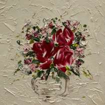 Картина малом Букет мастихином, в Москве