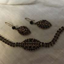 Винтажный комплект с гранатом, Чехия, в Перми