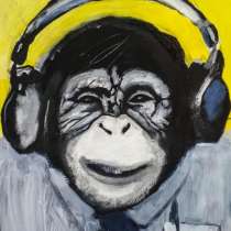 Картина шимпанзе, в г.Таллин