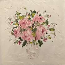 Картина маслом Цветы Мастихином, в Москве